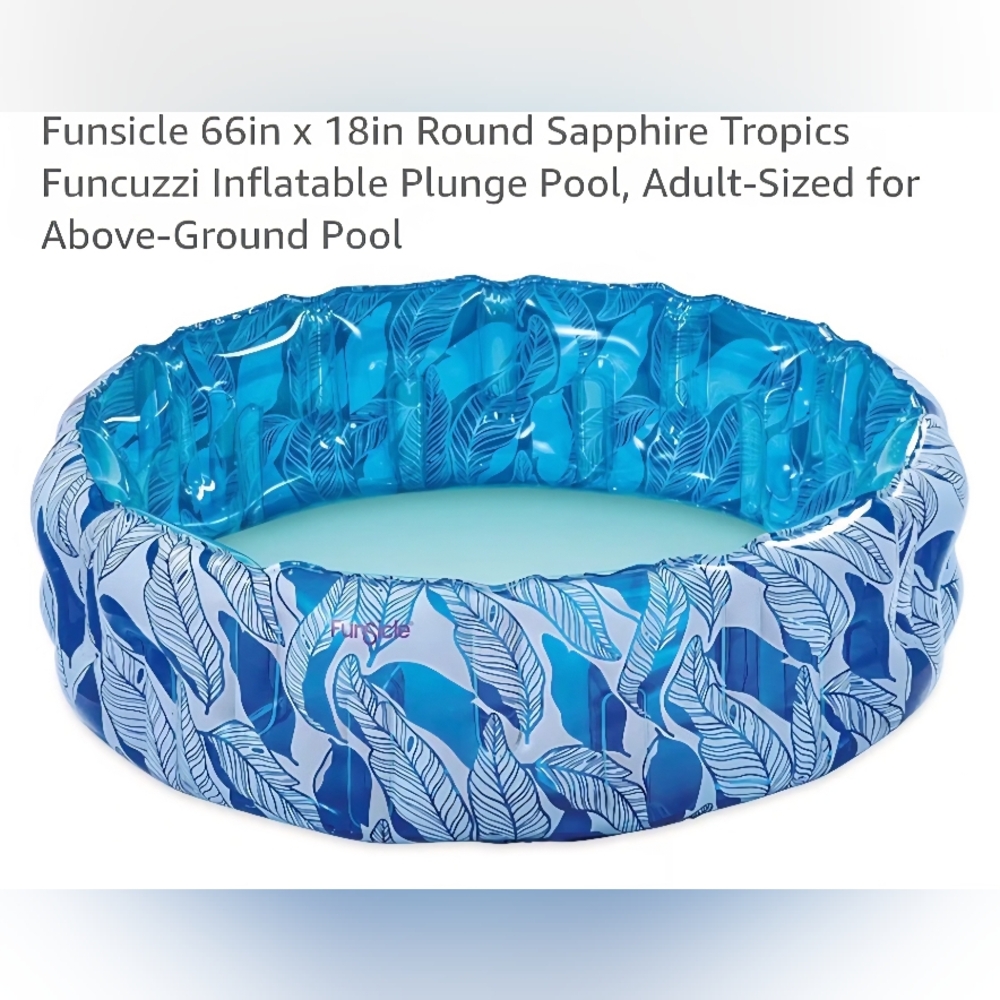 FunSicle Sapphire Tropics Inflatable Plunge Pool